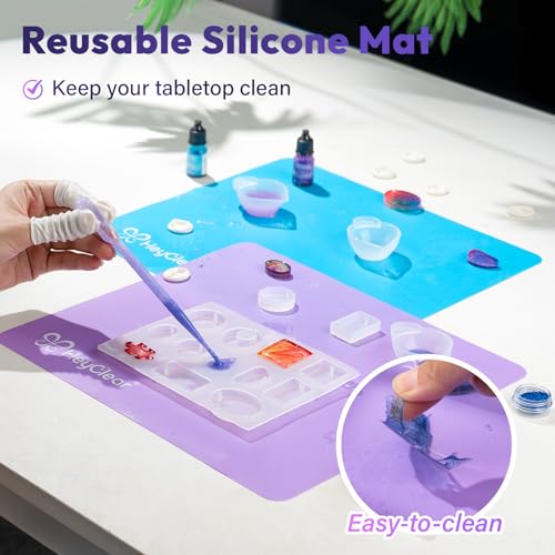 HeyClear Silicone Measuring Cups Kit for Epoxy Resin - 600ml & 100ml