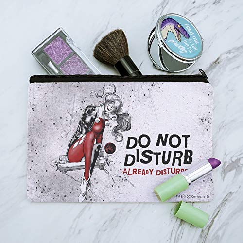 Harley Quinn Makeup Bag Organizer - Canvas Travel Pouch