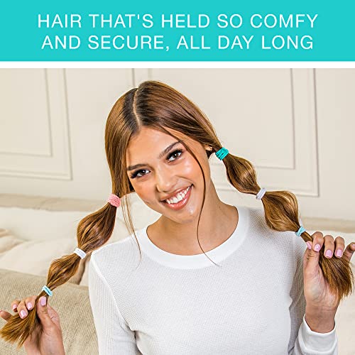 Scunci No Damage Hair Ties - Large Multicolor Elastics, 30 Pack