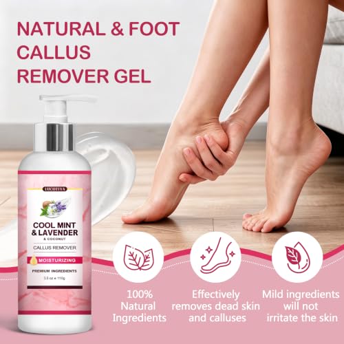 Aloe Lavender Foot Soak Set with Foot File & Urea Cream for Callus & Crack Care