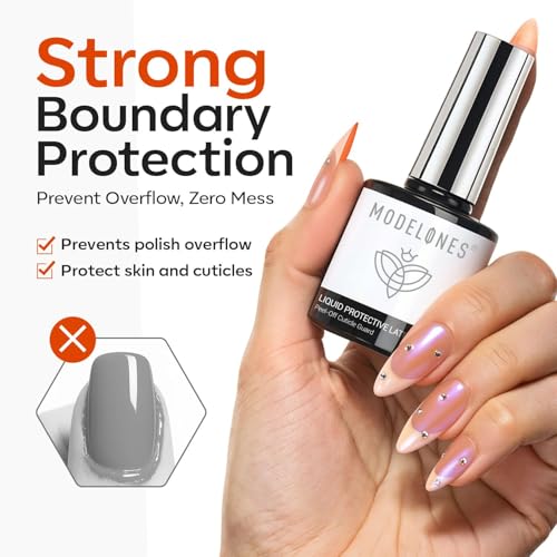 Modelones Liquid Latex Peel Off Gel Nail Polish Barrier - 2 pcs