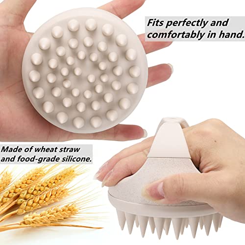 Silicone Scalp Massager Shampoo Brush for Dandruff Removal