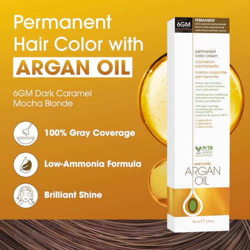 One 'N Only Permanent Hair Color Dark Caramel Mocha Blonde 3 oz - Gray Coverage & Shine