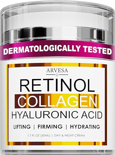 Retinol Cream with Collagen & Hyaluronic Acid - Anti-Aging Moisturizer