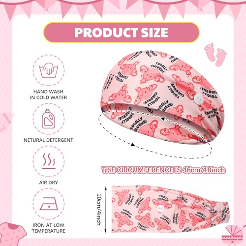 12 Pcs Labor and Delivery Nurse Headbands - Interest Design