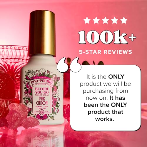 Poo-Pourri Toilet Spray, Pink Citron, 2 Fl Oz - Odor Deodorizer