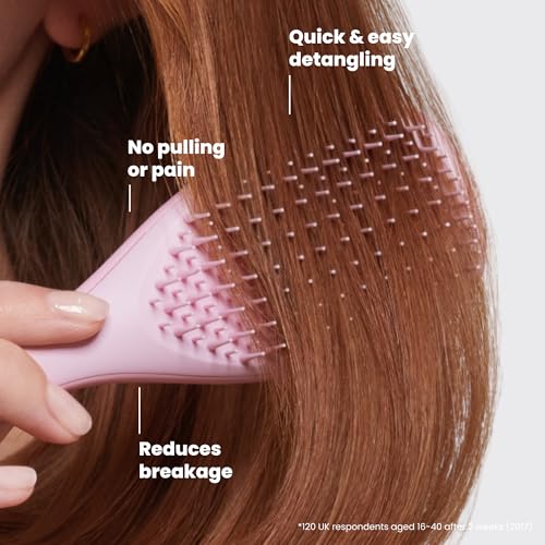 Tangle Teezer Mini Hair Brush - Ultimate Detangler in Millennial Pink