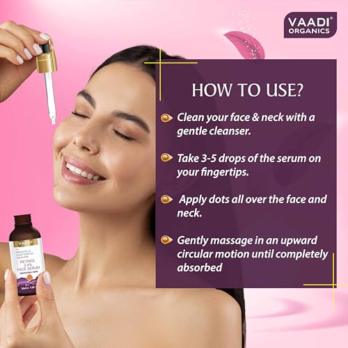 Vaadi Herbals Retinol Serum 0.4% with Baluchiol & Squalane - 30ml