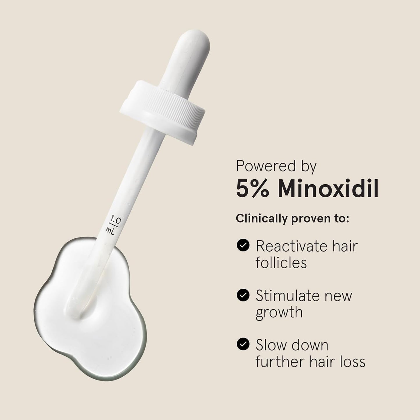 Minoxidil Solution 5% for Men - Extra Strength Hair Regrowth Treatment - Non-Greasy Formula | 3 Month Supply (3 x 2 fl oz Bottles)
