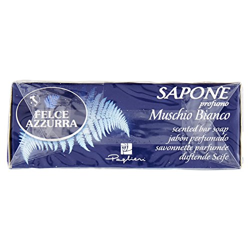 Felce Azzurra Blue Fern Moss Bar Soap Pack of 3, 100g each