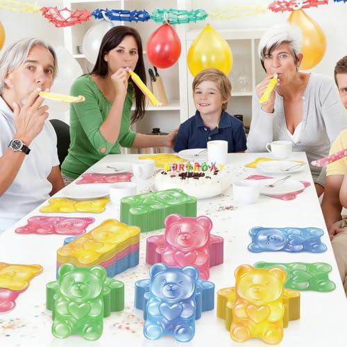 50PCS Candy Bear Napkins - Colorful Disposable Party Supplies