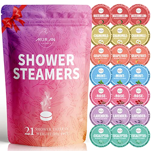 Aromatherapy Shower Steamers 21-Pack with Essential Oils