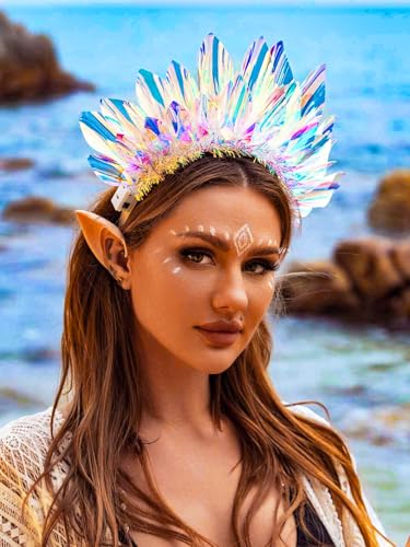 EARENT Light Up LED Headband - Neon Glow Hair Accessory for Festivals