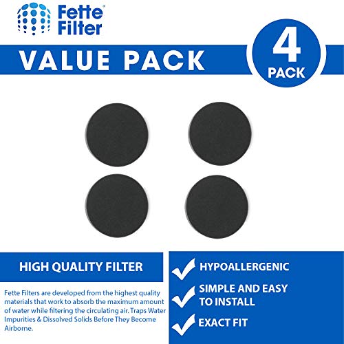 Fette Filter Vacuum Filter for Bissell 1608225 & Eureka DCF-26 (4-Pack)