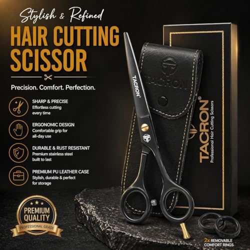 Professional Hair Scissors 6.5 Inch - Premium High Carbon Stainless