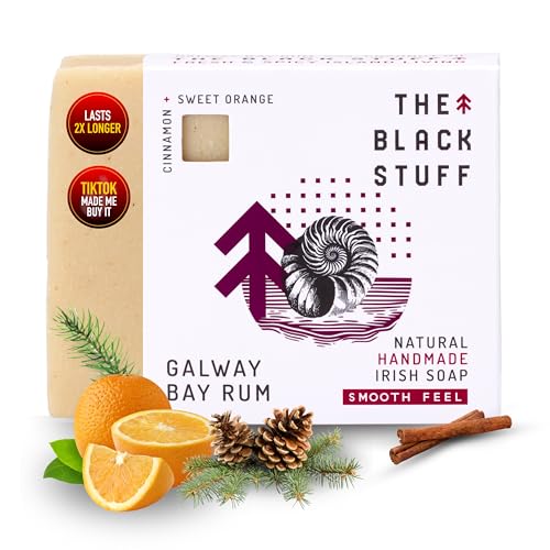 The Black Stuff All-Natural Bar Soap for Men - Galway Bay Rum