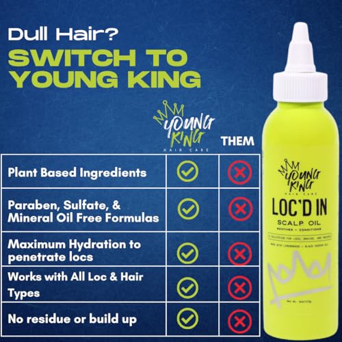 Scalp Oil for Curly Hair - Black Castor Oil & Lemongrass 4oz