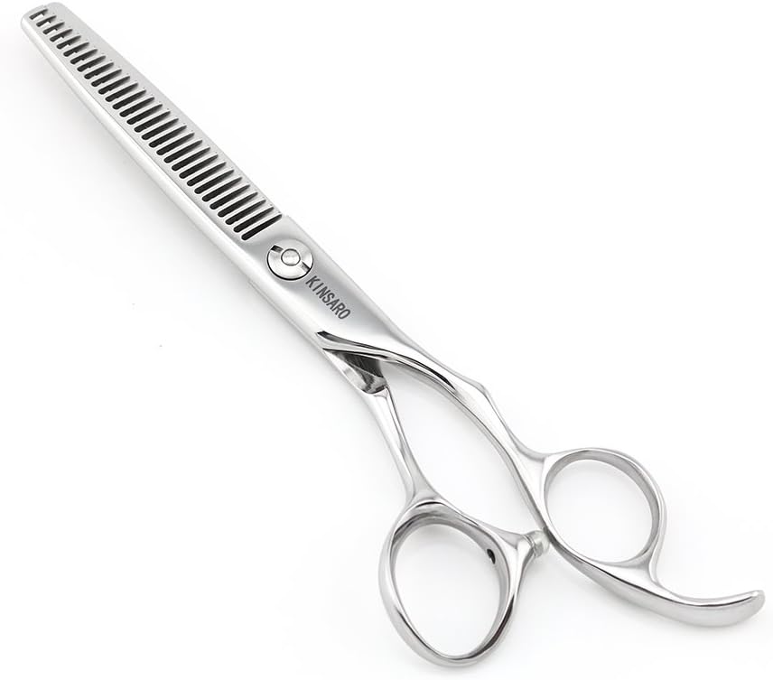 Professional Hair Cutting Scissors - 5.5" Barber Shears with 440C Convex Blades | Silvery Finish for Home or Salon Use