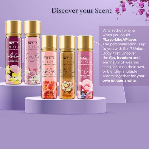 So...? Coral Daisy Body Mist Pack of 3 - Long-Lasting Fragrance for Women - 5.17 Fl Oz Each