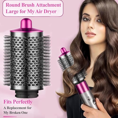 DaroeDiy Large Rose Round Volumizing Brush for Airwrap HS01/HS05 – Root Lift & Fast Drying