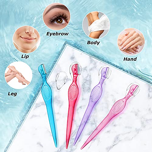 Honoson 8-Pack Eyebrow Razors for Women - Facial Hair Removal