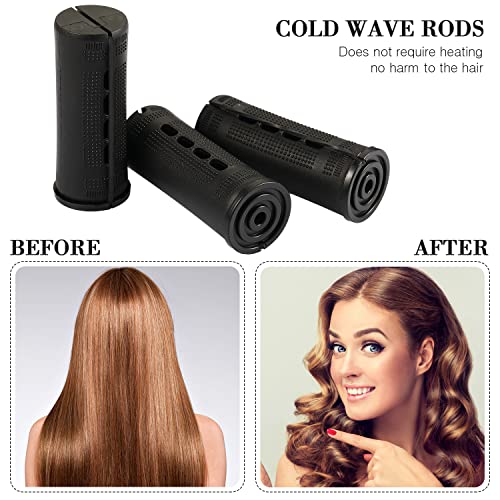 WILLBOND 36-Piece Hair Perm Rod Set with Rat Tail Comb for DIY Curls