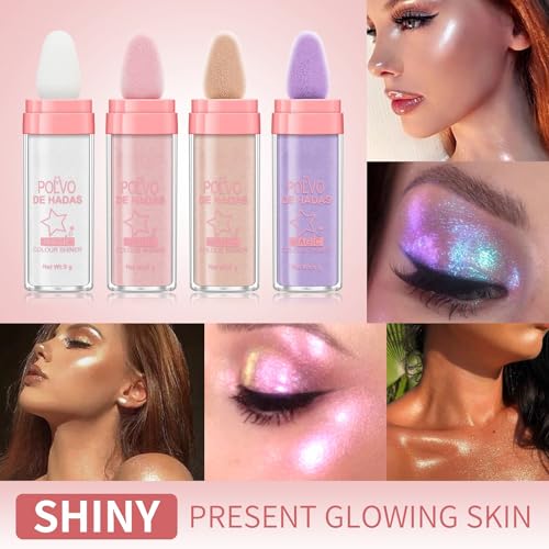 Fairy Dust Highlighting Powder – Golden Brown Shimmer for Face & Body