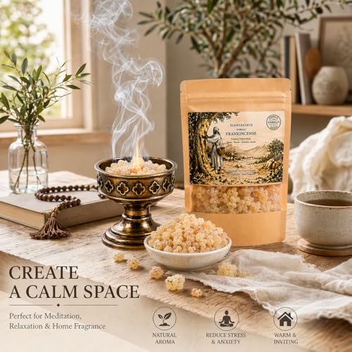 Premium Somali Frankincense Resin Tears for Aromatherapy & Meditation - 30g & 130g