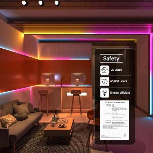 BTF-LIGHTING WS2812B RGB LED Strip - Individually Addressable 3.28FT