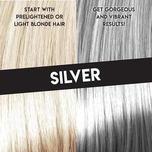 Color Lux Semi-Permanent Hair Color Silver 8 fl oz - Direct Vibes, Vegan & Cruelty-Free