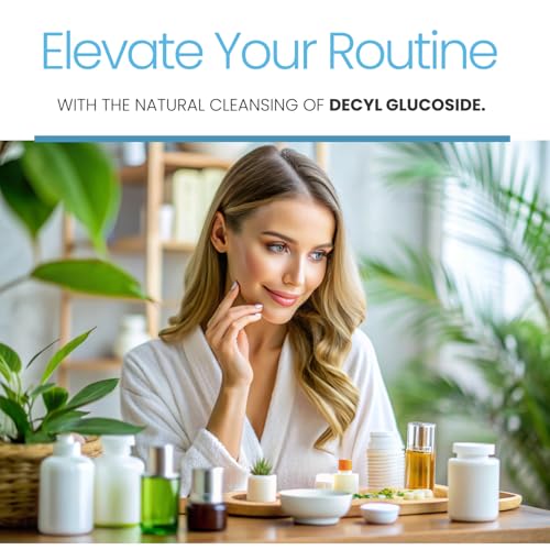 Decyl Glucoside Organic Surfactant - 12 Oz Plant-Based Cleansing Agent