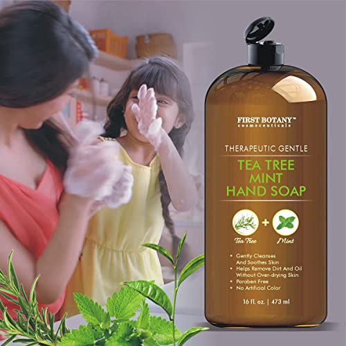 First Botany Tea Tree & Mint Liquid Hand Soap, Moisturizing with Coconut Oil