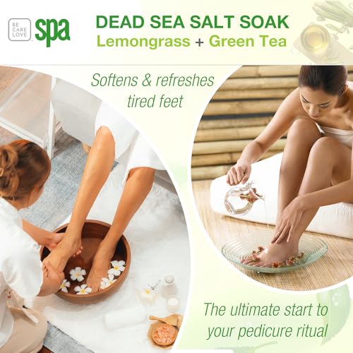 BCL SPA Dead Sea Salt Bath Soak with Organic Lemongrass & Green Tea 16oz