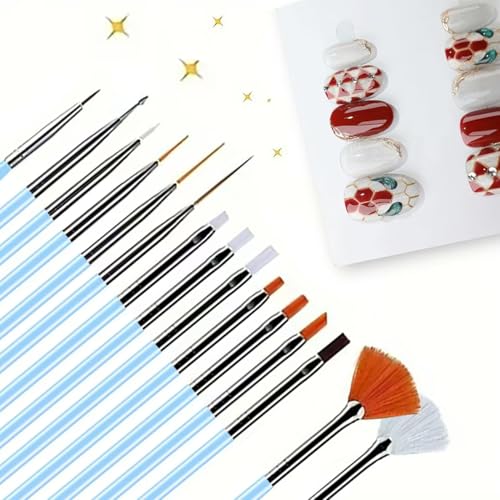 27-Piece Nail Art Brush & Dotting Tool Kit with Palette