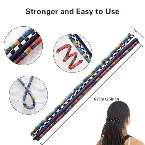 Spiral Lock Dreadlock Hair Tie - Bendable Ponytail Holder for Thick Hair