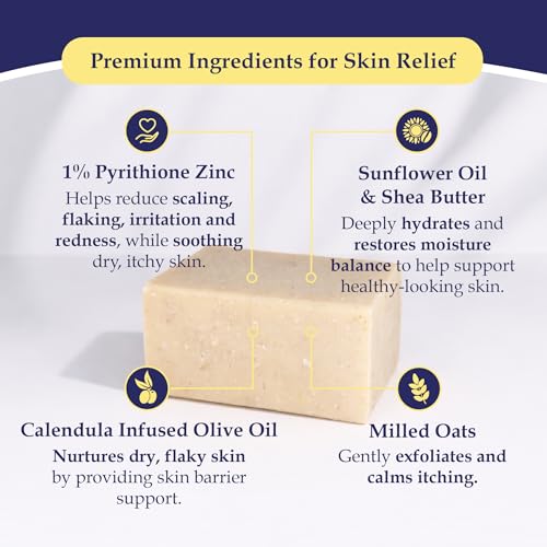 Noble Formula 1% Pyrithione Zinc Soap Bar with Shea Butter - 3.25 oz