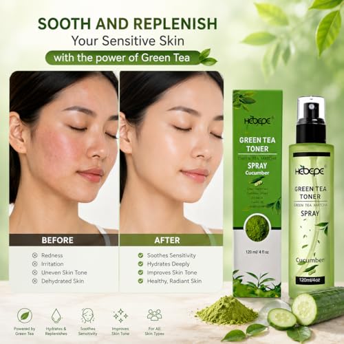 Matcha Green Tea Facial Toner Mist with Coconut Water - 120ml