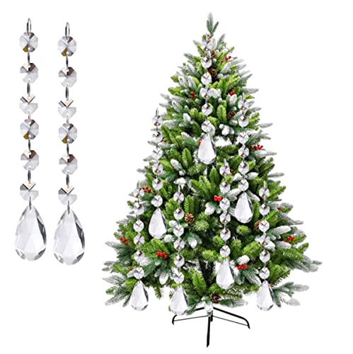 30PCS Clear Acrylic Crystal Beads for Wedding & Christmas Decor