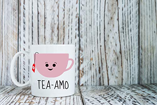 Funny 'Tea Amo' Mug - 11oz Ceramic Coffee Cup for Gifts