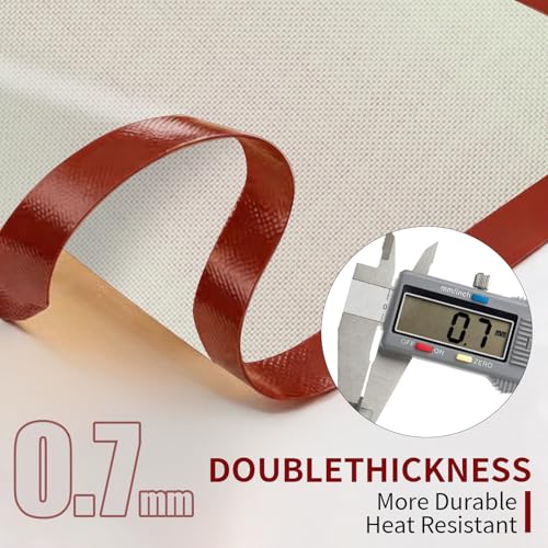 Silicone Baking Mats - 2 Pack Non-Stick Food Grade Oven Liners