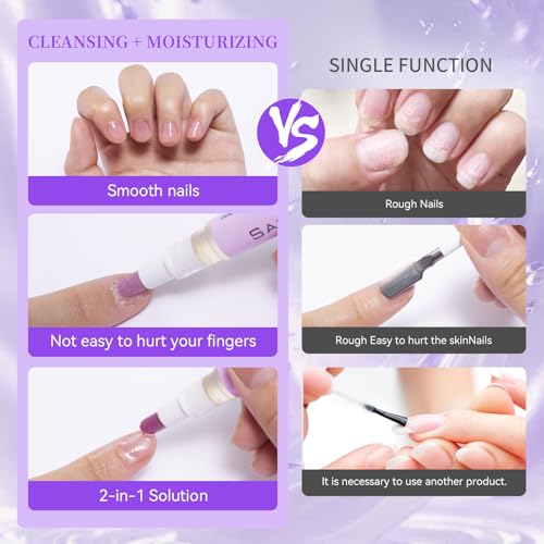 SASSYTIP 2-in-1 Cuticle Pusher and Nourishing Oil Pen for Nail Care