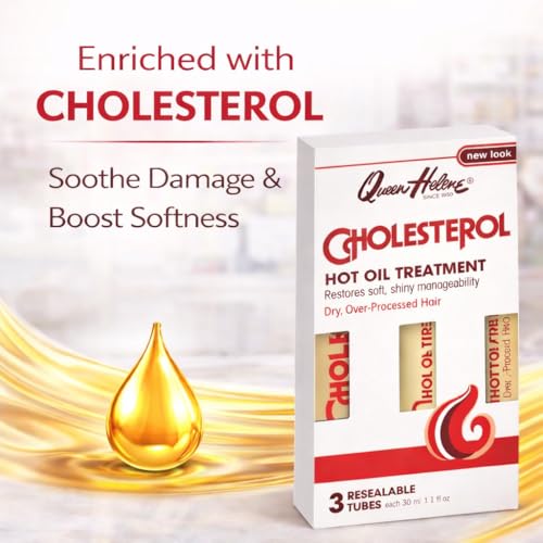 Queen Helene Cholesterol Hot Oil Treatment Pack of 6 - Deep Conditioning for Dry Damaged Hair