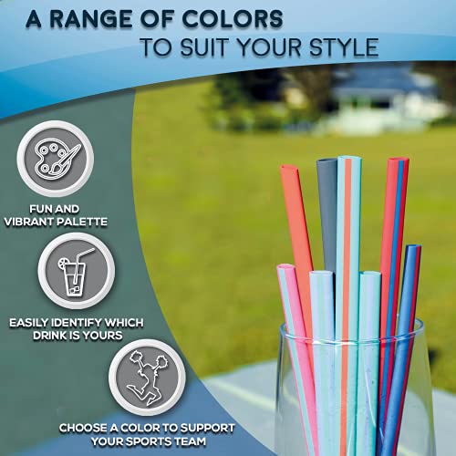 HotSips Reusable Drinking Straws with Carry Case – Ergonomic & BPA-Free – Made in USA