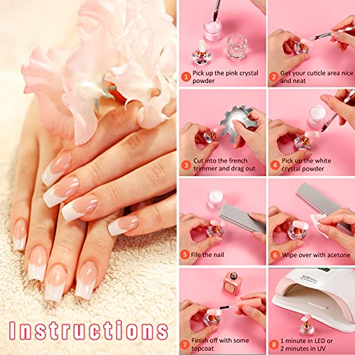 Acrylic Nail Tool Kit - French Tip Cutter & Brush Set