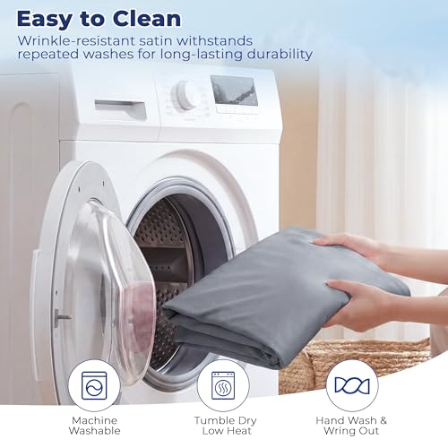 Cooling Pillowcase King Size - Breathable Zippered Cover for Hot Sleepers