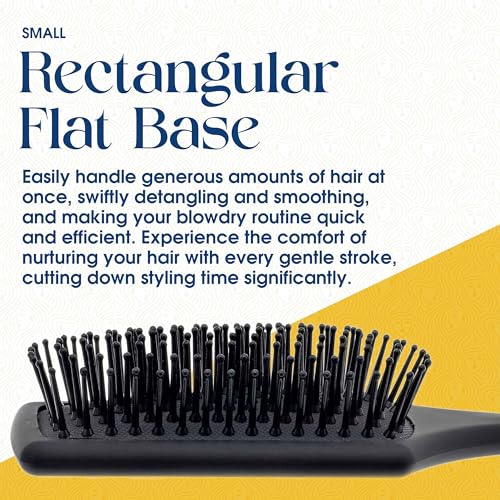 Giorgio Professional Paddle Hair Brush with Tourmaline Ion Bristles