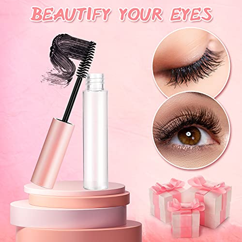 Maitys Pink 30-Pack 10ml Reusable Mascara Tubes with Wands & Funnels