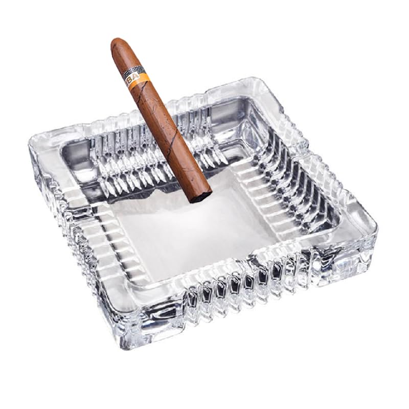 Handcrafted Glass Ashtray for Indoor & Outdoor Use - Elegant Decor