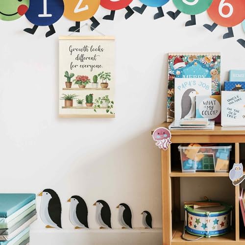Motivational Mental Health Wall Art with Wooden Hanger - 12x16