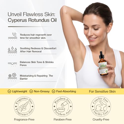 Cyperus Rotundus Oil for Hair Removal & Skin Care - 2 Pack